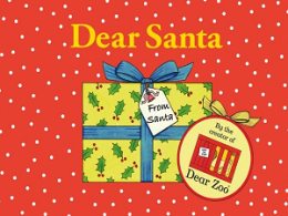 Dear Santa show - present with tags on