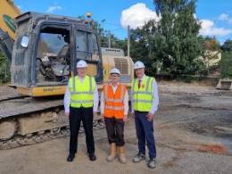 Councillors from Ipswich Borough Council with Handford Homes lead. Picture credit: Handford Homes.
