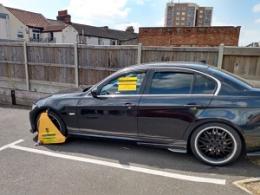 Clamped car in Ipswich