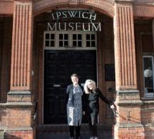 Councillor Carole Jones, Portfolio Holder for Planning and Museums with Museum Manager Alison Hall