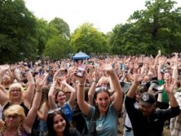 Image shows the crowd at Ipswich Music Day in 2022