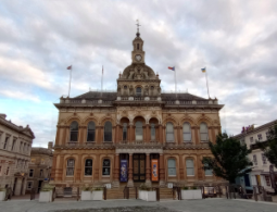 Image shows Ipswich Town Hall in the Town Centre