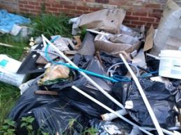 Waste at the property on London Road, Ipswich
