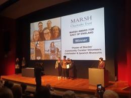 Ipswich Borough Council volunteers at Marsh Farm Awards ceremony