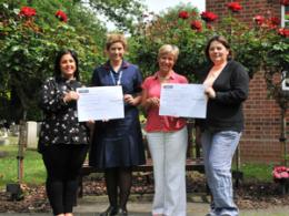 Karen Burgess and Ali Brett, Bereavement Midwife at Ipswich Hospital, with Councillor Sophie Meudec, portfolio-holder (right) and Toni Nunn, of Ipswich Borough Council’s Bereavement Services (left)