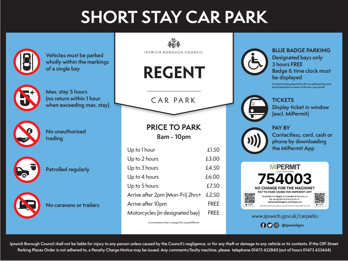 Regent Car Park | ipswich.gov.uk