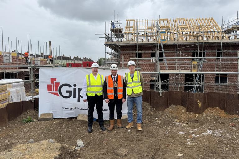 An image showing the construction of 26 homes at Hawke Road