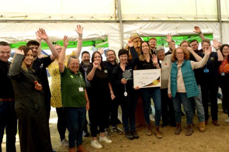 Members of staff representing the Suffolk Waste Partnership at the Suffolk Show