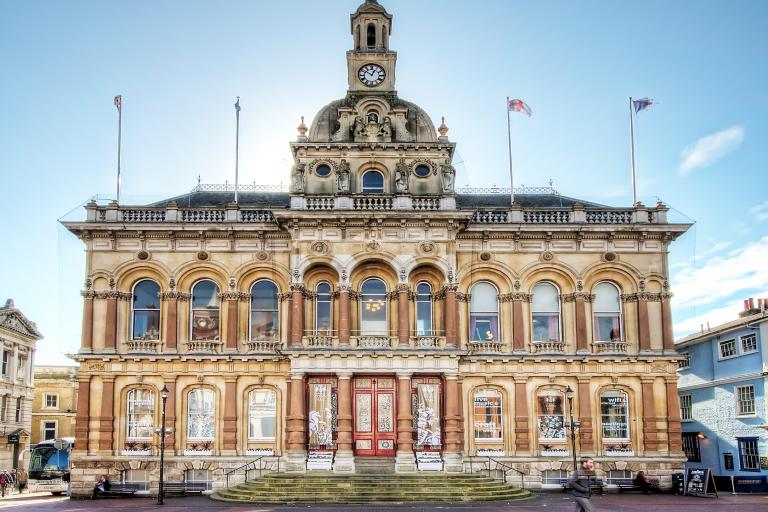 Exterior of Ipswich Town Hall
