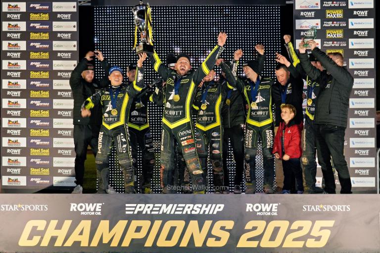 The Ipswich Witches celebrating their win