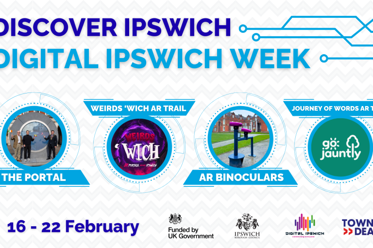 A poster promoting Digital Ipswich Week 16-22 February 2026