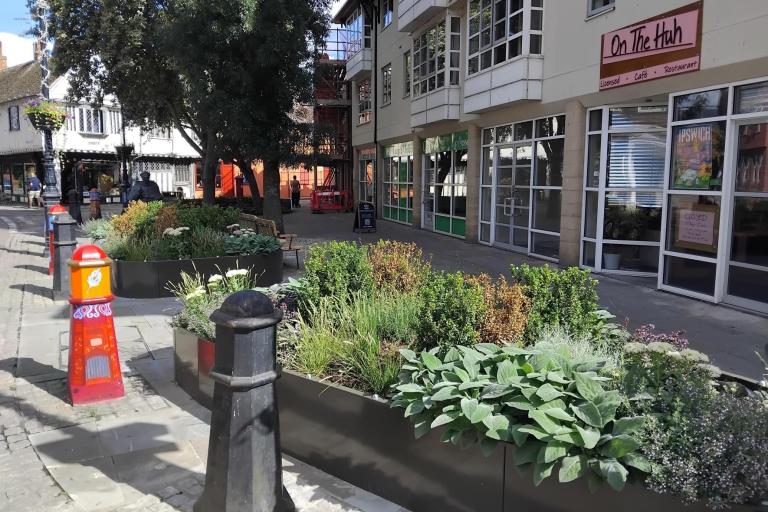 New planters on Wolsley Square to make a greener Ipswich