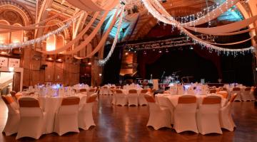 Photo of the Grand Hall at the Corn Exchange decorated for the Mayor's Ball
