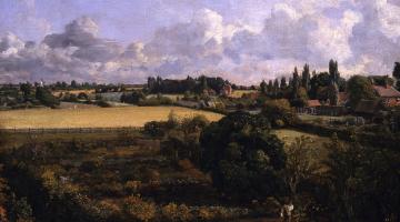 Landscape painting of 'Golding Constable's Kitchen Garden' by the artist John Constable