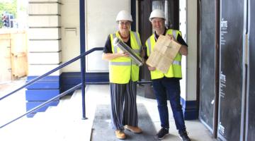 Photo showing the time capsule for the Ipswich Regent Theatre