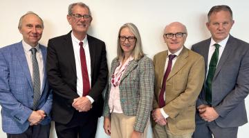 A group of the Leaders of five Suffolk councils