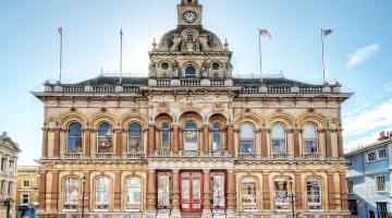 Exterior of Ipswich Town Hall