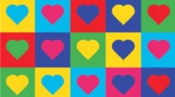 multi coloured heart logo
