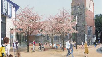 Indicative artist impression of Arras Square