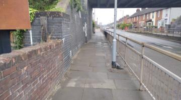 Bramford Road after cleaning street and removing weeds