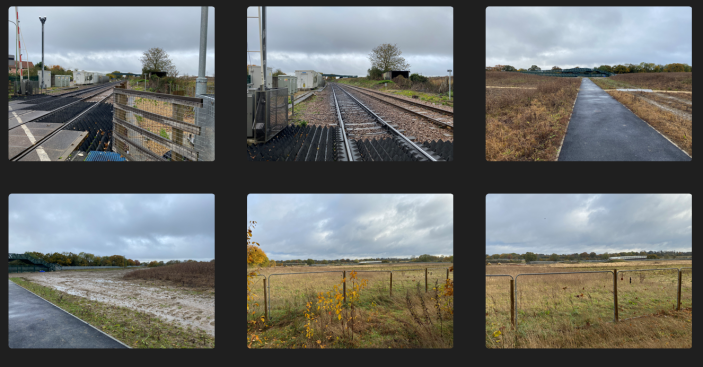 Photos of the two railway bridges associated with the Ipswich Garden Suburb taken November 2023
