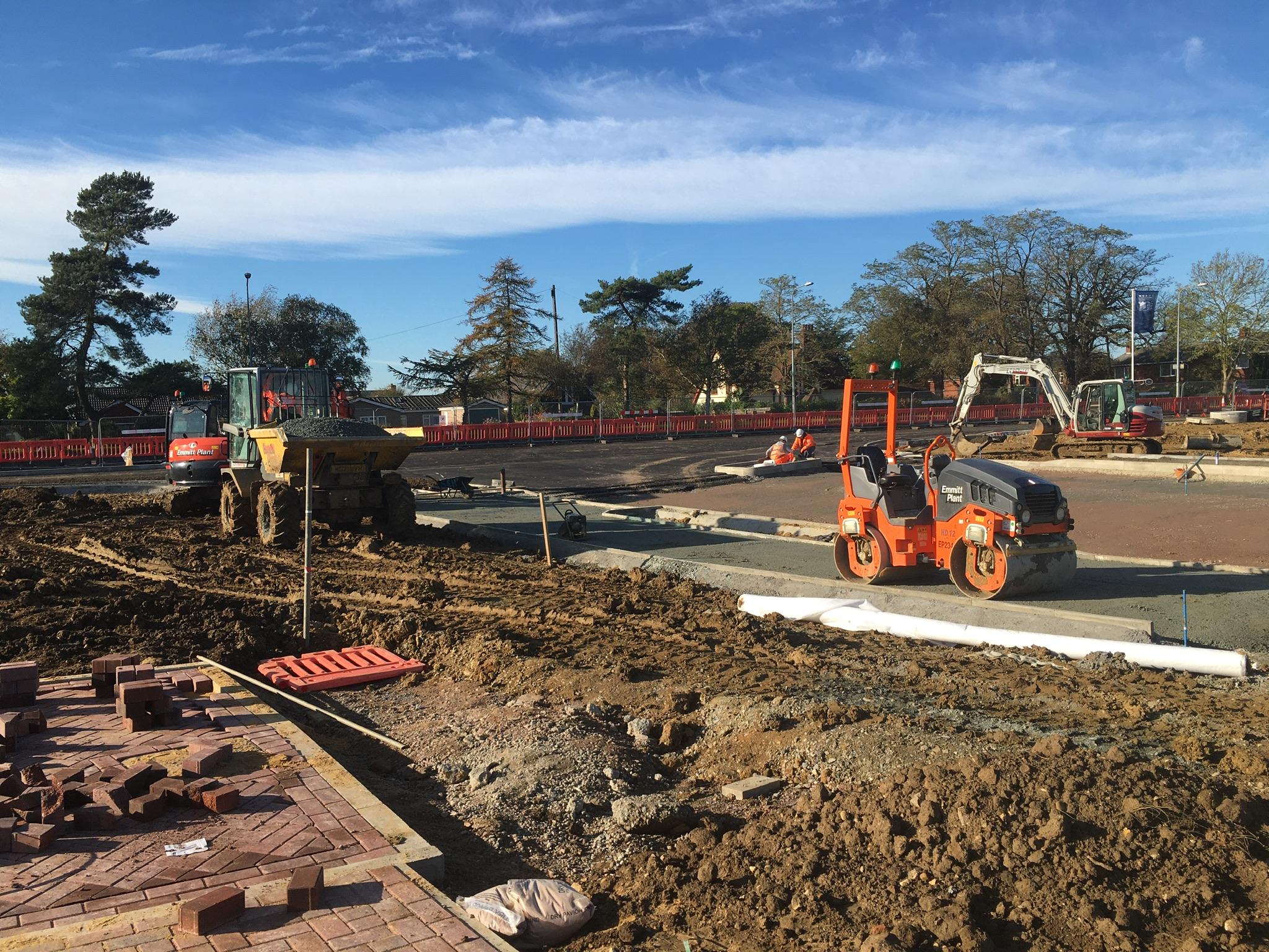 Construction of Northern Access- Henley Gate, Ipswich Garden Suburb 5th Nov 2021