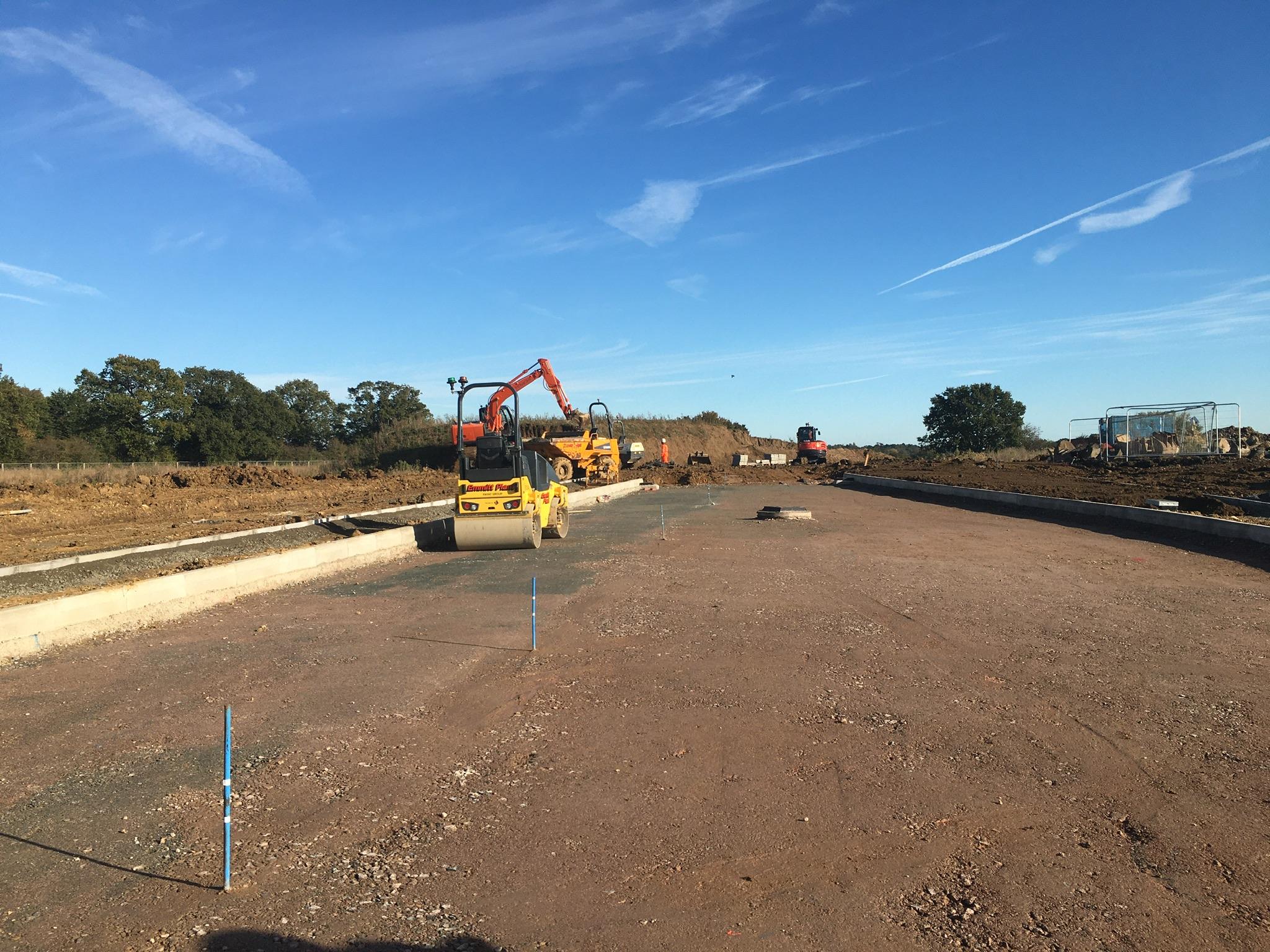 Construction of Northern Access and new Primary Road- Henley Gate, Ipswich Garden Suburb 5th Nov 2021