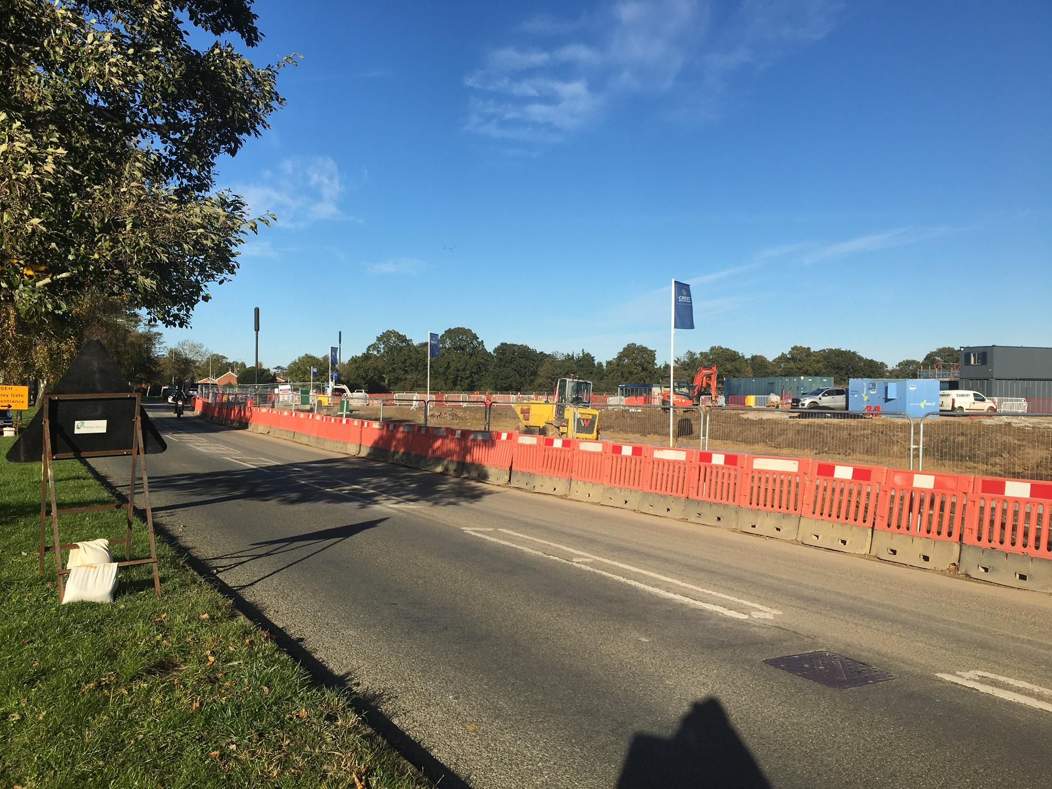 Construction of Northern Access- Site Compound Henley Gate, Ipswich Garden Suburb 5th Nov 2021