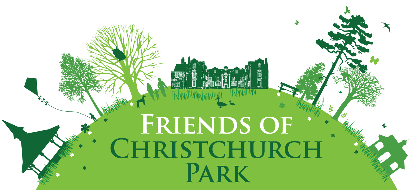 The Friends of Christchurch Park green and white logo