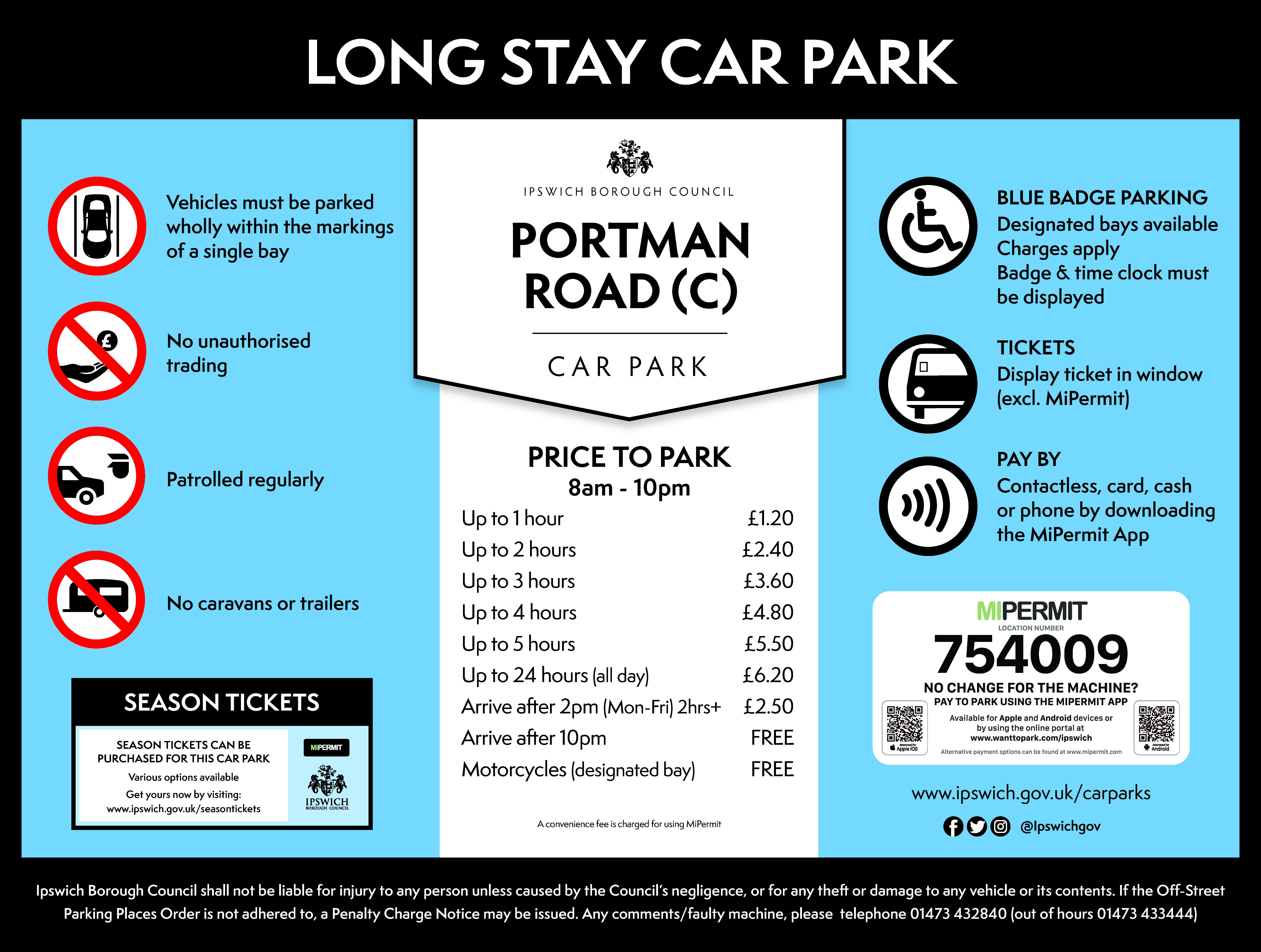 Portman Road C Tariff